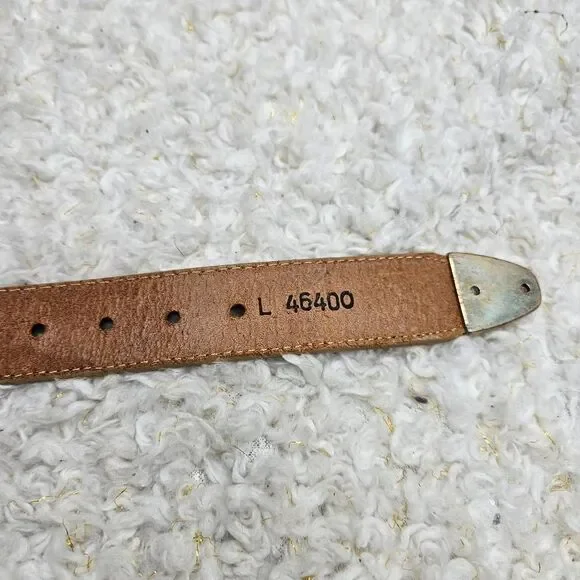 Brighton Vintage Multi-color Leather Belt with Conchos sz Large - Picture 7 of 8